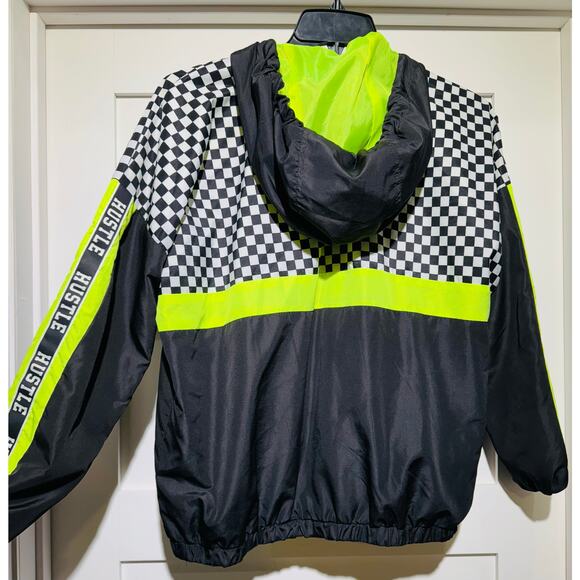 Justify Checker & Neon Hustle Jacket Adult Medium - Picture 5 of 9